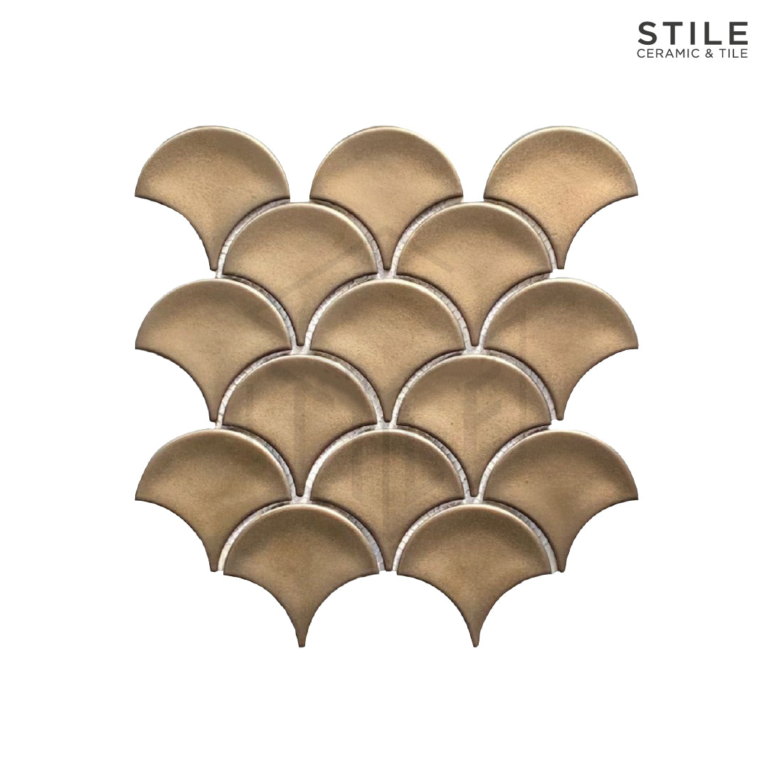 BRONZE FISH SCALE TILE