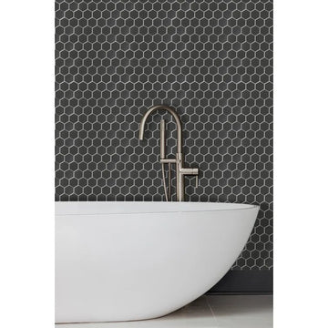 BLACK MATTE HEXAGON TILE